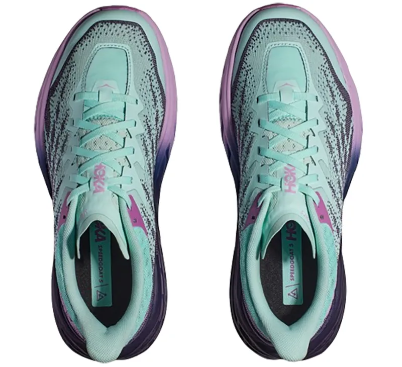 Hoka One One Women's Speedgoat 5 Running Shoes WIDE - Sunlit Ocean/Night Sky-6