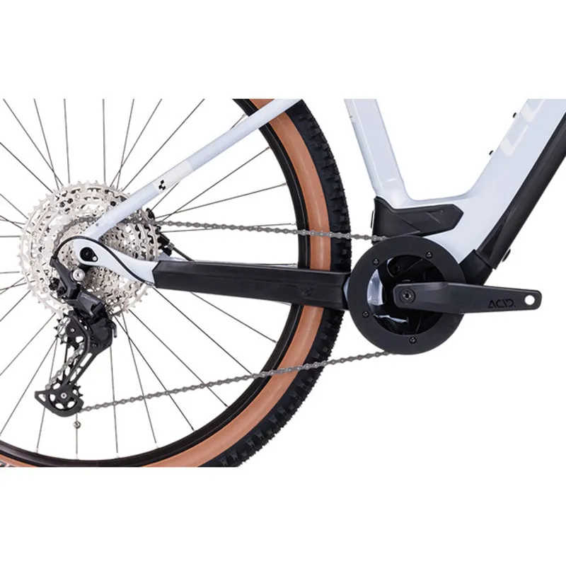 Cube Reaction Hybrid Pro 625 Electric Mountain Bike in Flash White-3