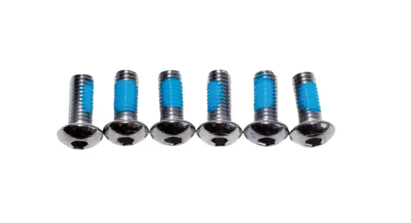 Bikebits Weldtite Disc Rotor Bolt 6-pack in Silver