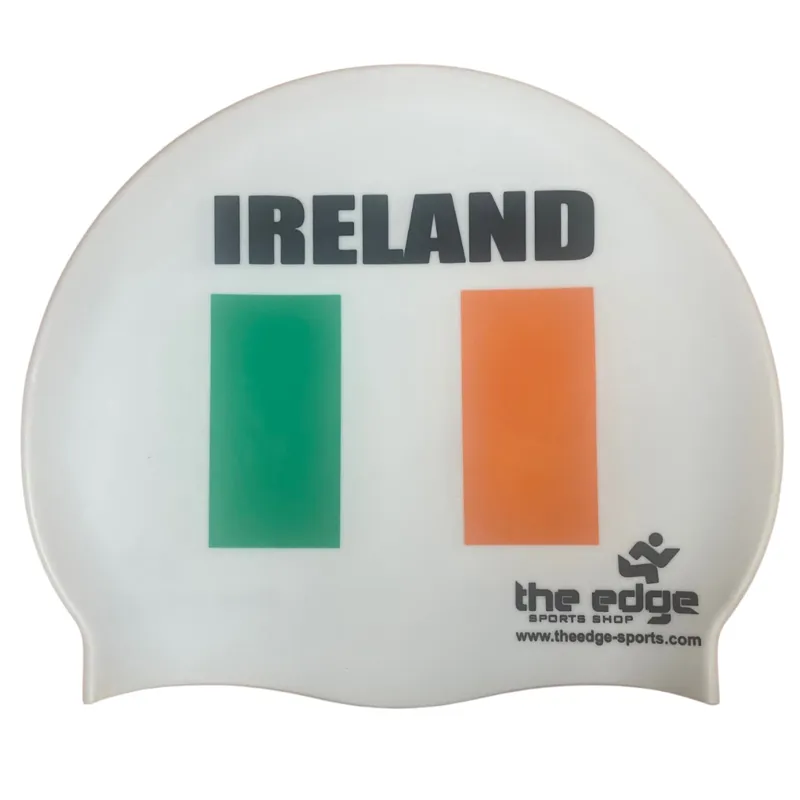 The Edge Sports Silicone Swim Hat Ireland Flag