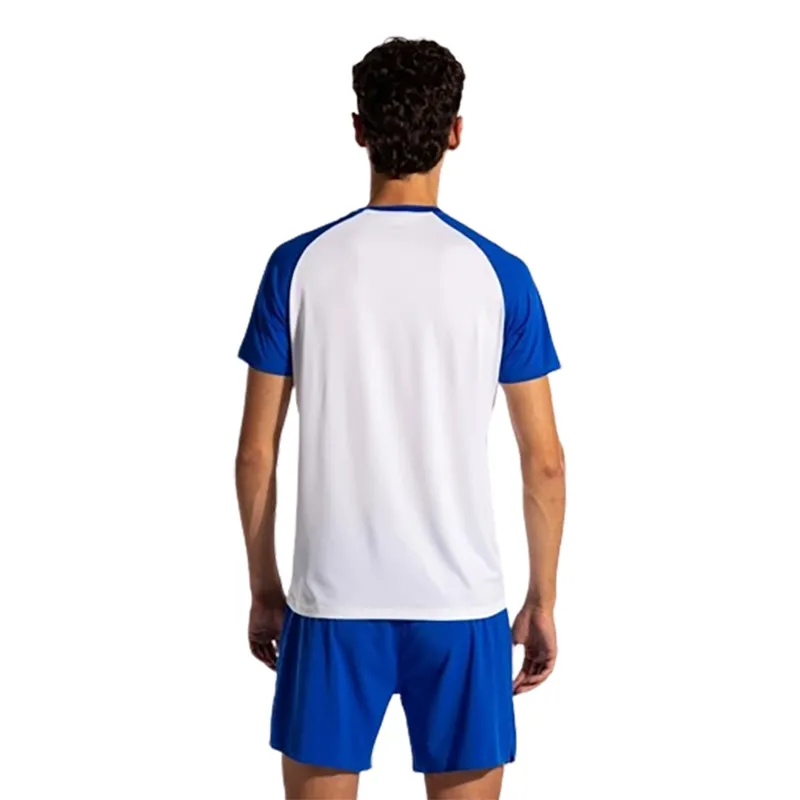 Joma Men's Elite X Short Sleeve T-Shirt White/Blue-3