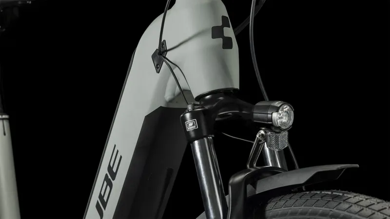 Cube Kathmandu Hybrid One 750 Electric Bike in Swamp Grey-5