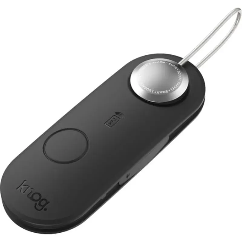 Knog Scout Travel Luggage Tag Alarm and Finder Black
