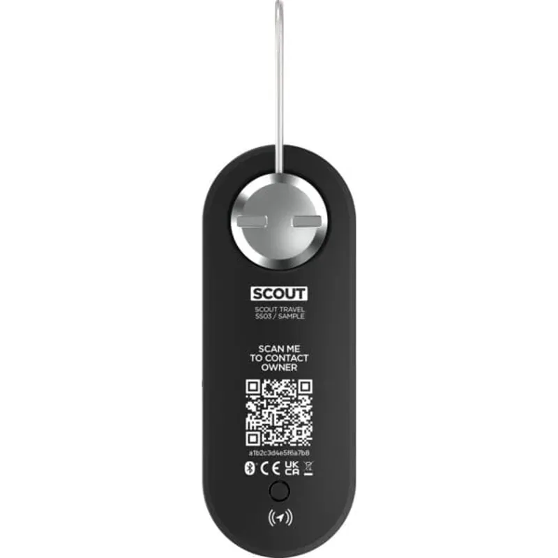 Knog Scout Travel Luggage Tag Alarm and Finder Black-3