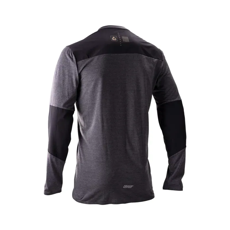 Leatt Trail 4.0 Long Sleeve MTB Jersey in Ghost Black-1