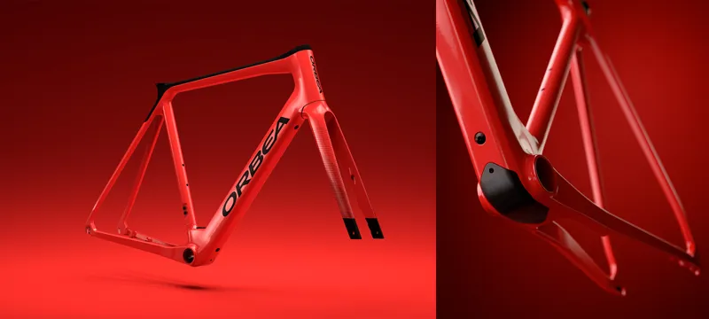 Orbea Gain M30 Electric Road Bike in White Chic/Green Artichoke-3