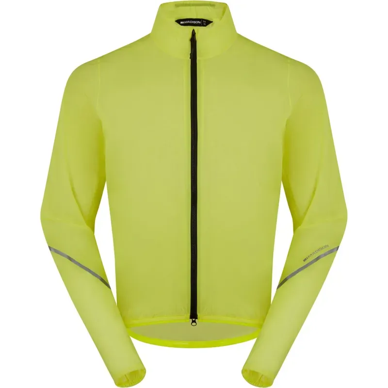 Madison Flux 2L Ultra Packable Waterproof Jacket in Hi-Viz Yellow