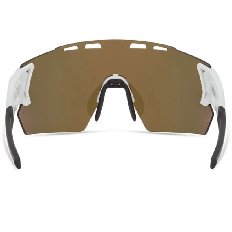 Madison Stealth Fire Mirror/Amber/Clear 3 Lens Sunglasses in White-2