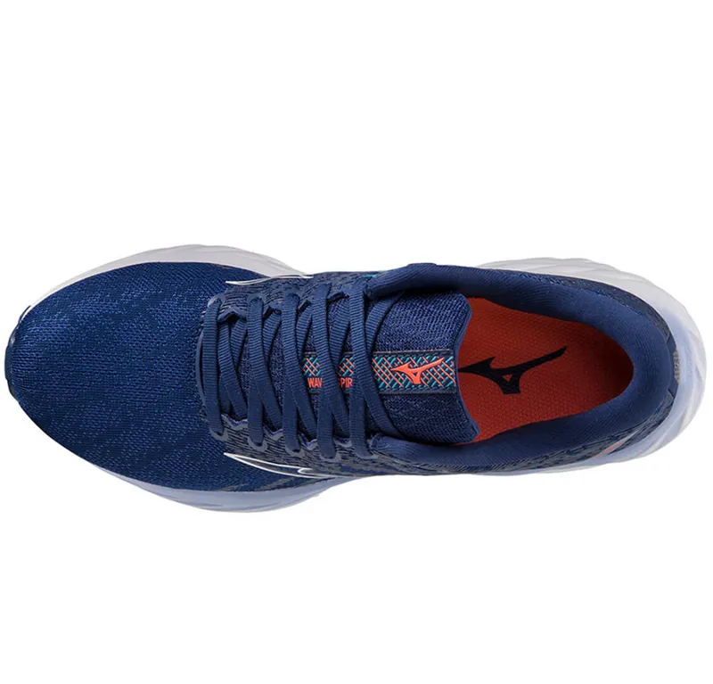 Mizuno Women's Wave Inspire 19 BDepths/White/Aquarius-6