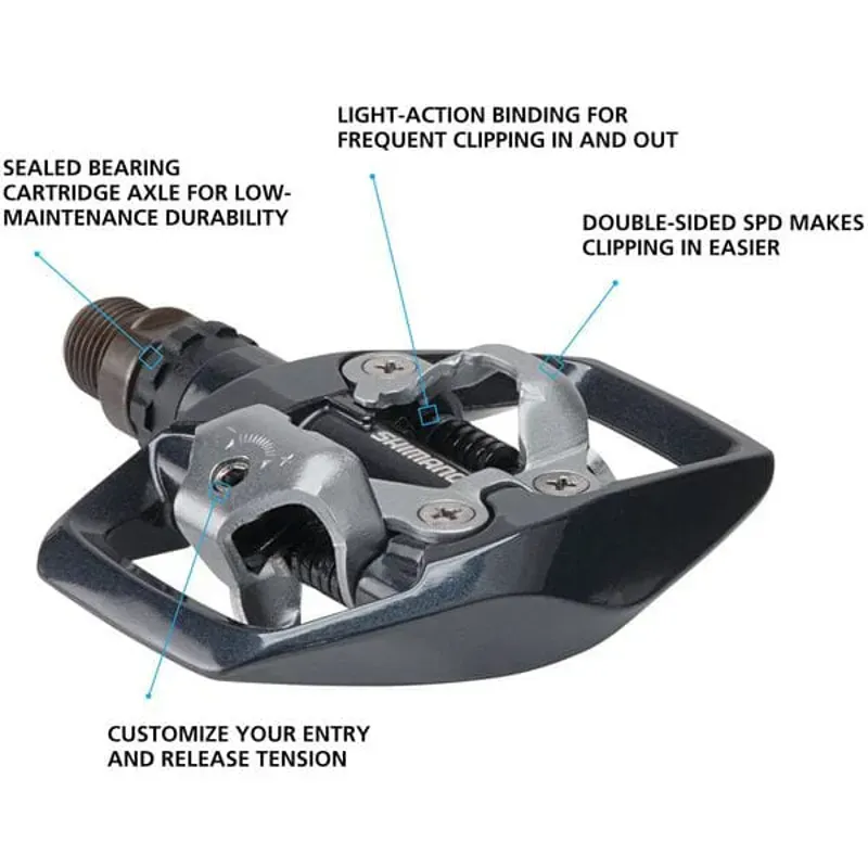 Shimano PD-ED500 SPD Pedal Black 9/16 inches-1