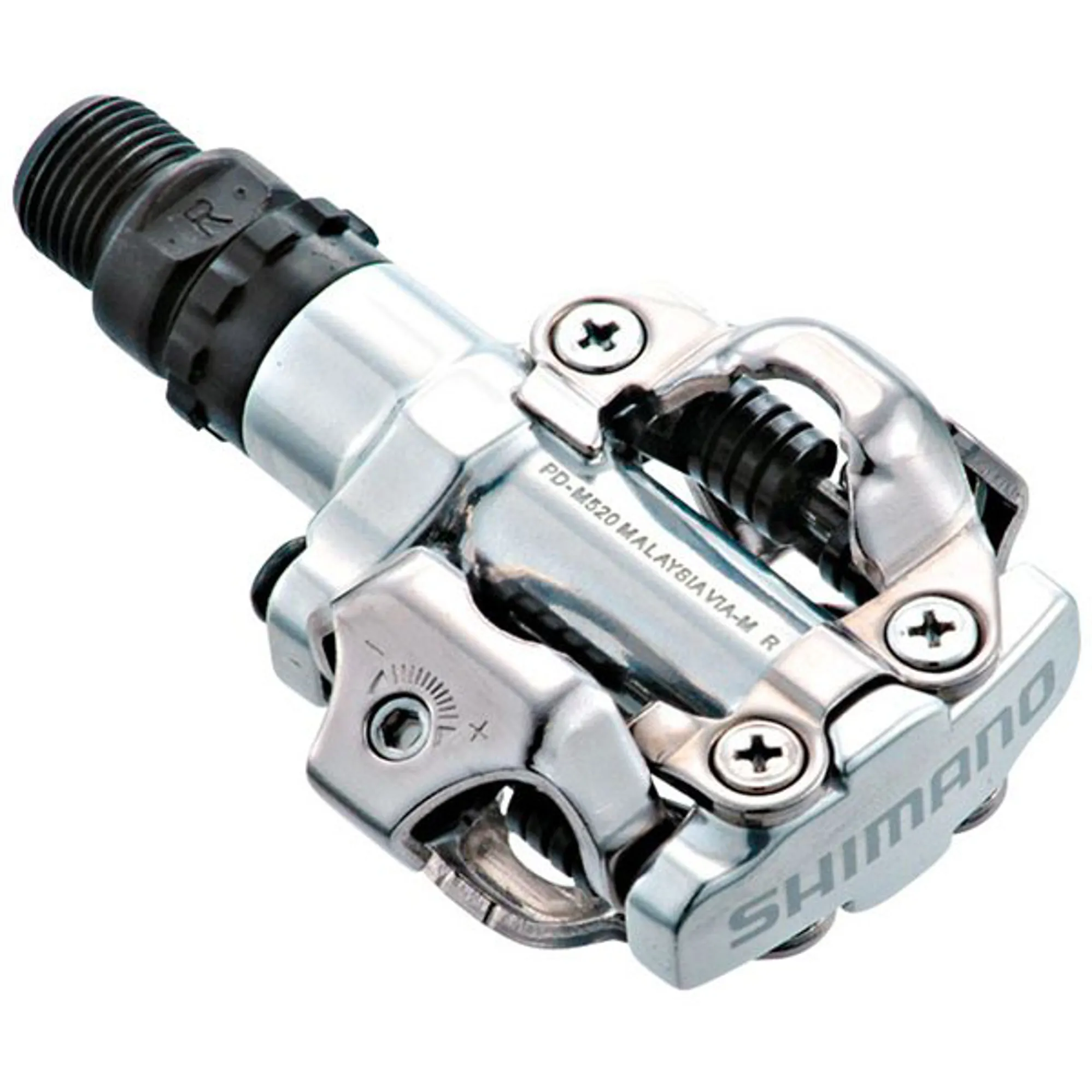 Shimano Pedals PD-M520 Mountain Bike SPD Pedals Silver