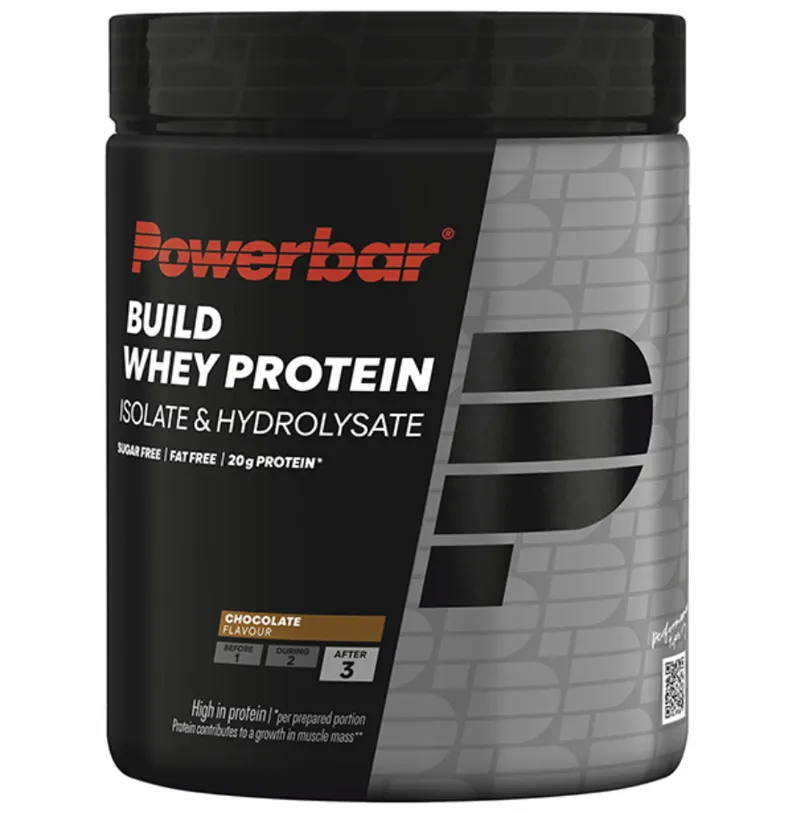 Powerbar Build Whey Protein Isolate and Hydroisolate 550g Powder Chocolate