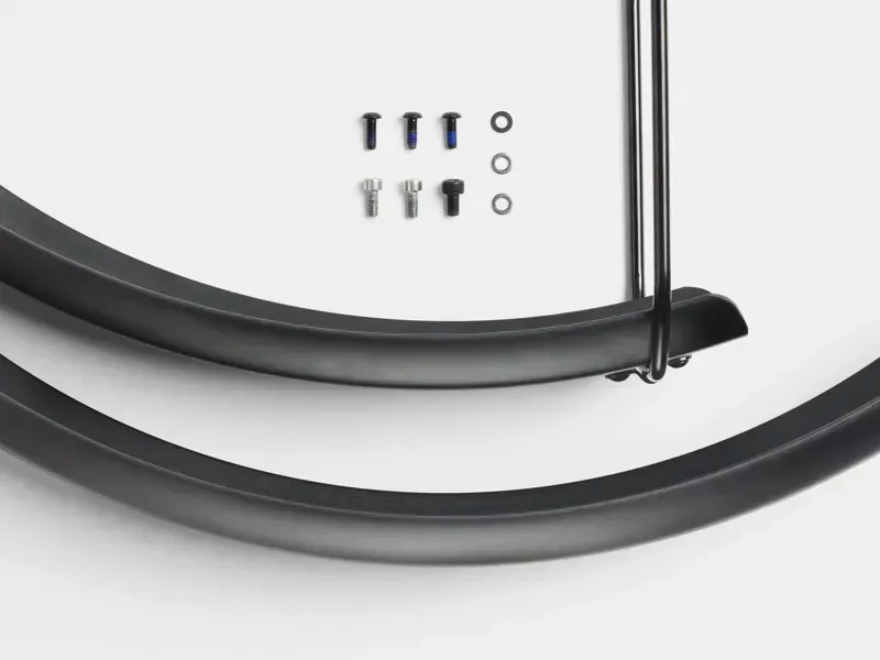 Trek Powerfly+ 29-inch Front and Rear Mudguard Set in Black-1