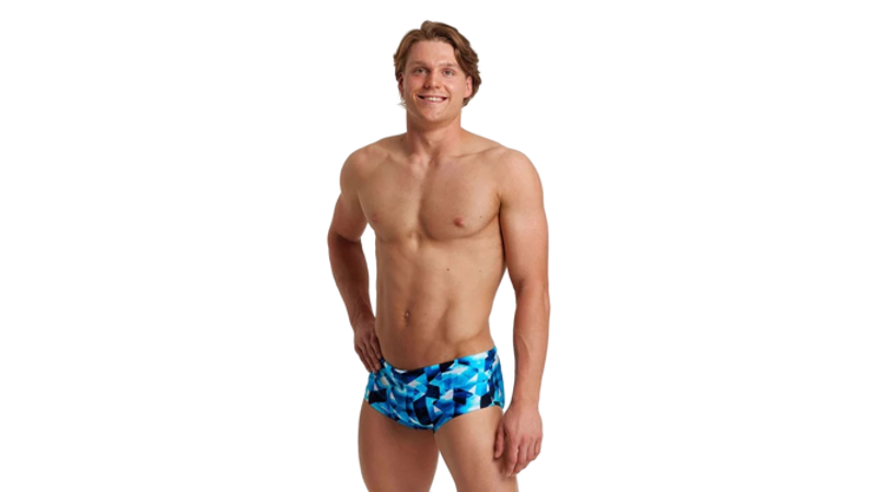 Funky Trunks: Men's Sidewinder Swim Trunks - Hidden Depths-1