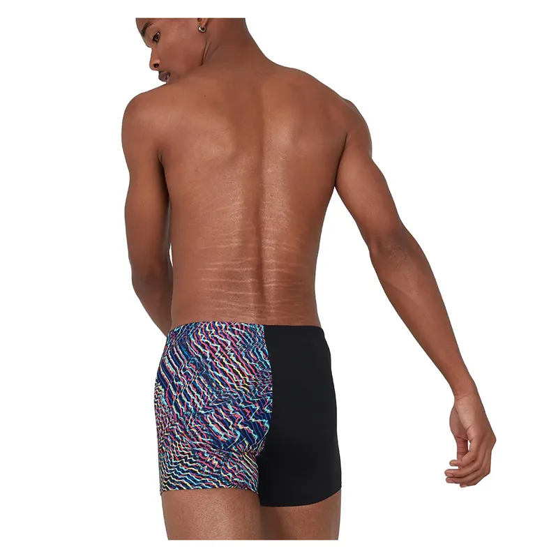 Speedo Men's Allover Digital V-Cut Aquashort Black-4