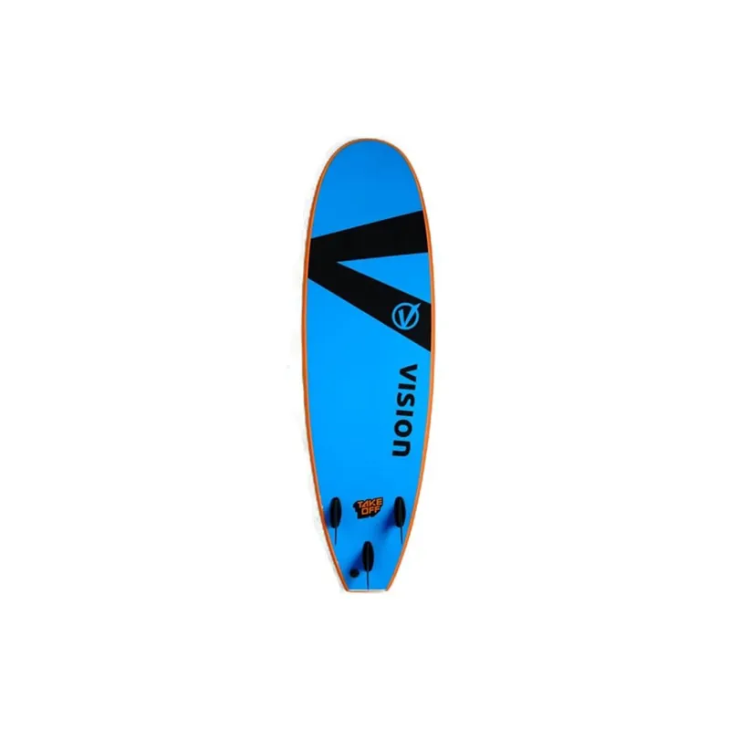 Vision Take Off Surfboard Size 8-0 - Orange/Cyan -1