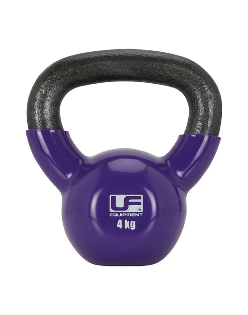 Urban Fitness: Vinyl Coated Kettlebell 4kg - Purple.