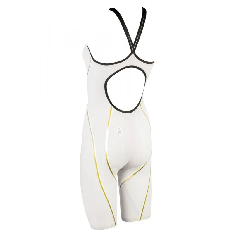Finis Rival 2.0 Open Back Kneeskin White-1