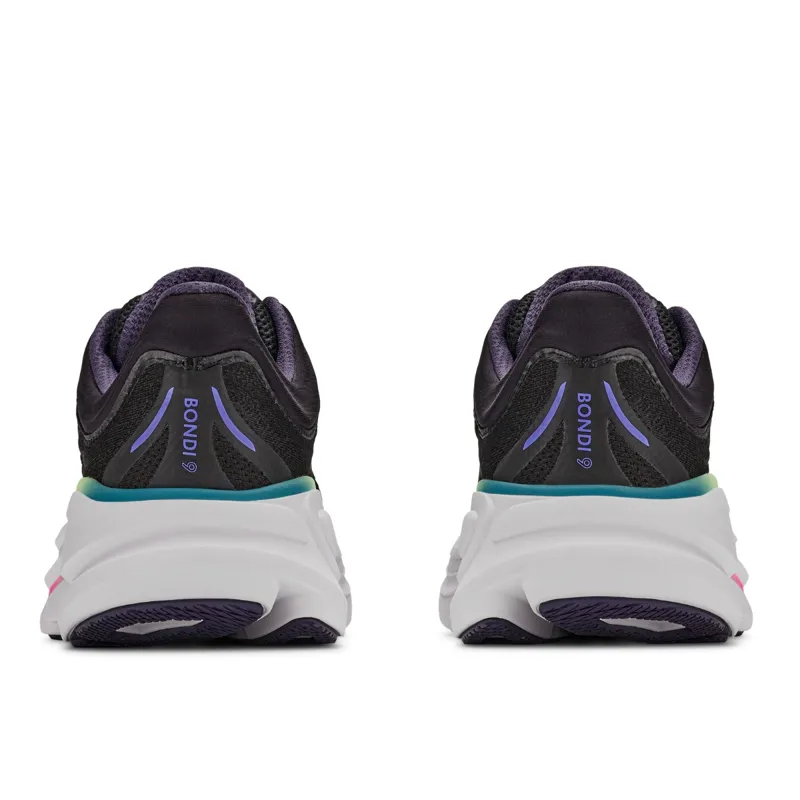 Hoka One One Women's BONDI 9 BLACK / NEON DRAGONFRUIT-3