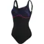 Speedo Women's ContourLustre Shaping One Piece Swimsuit Navy/Grey