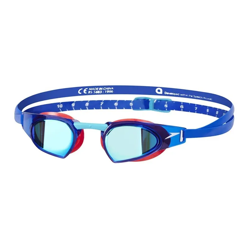 Speedo Fastskin Prime Mirror Goggles - Red/Blue