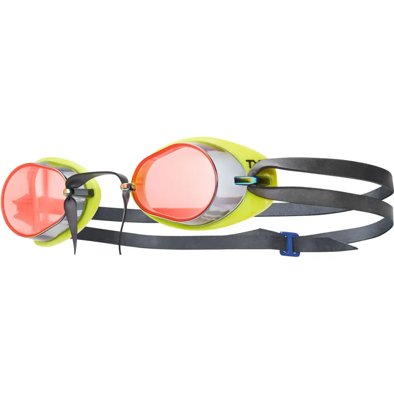 TYR Adult Socket Rocket Metalilized 2.0  Goggles/Red/Yellow