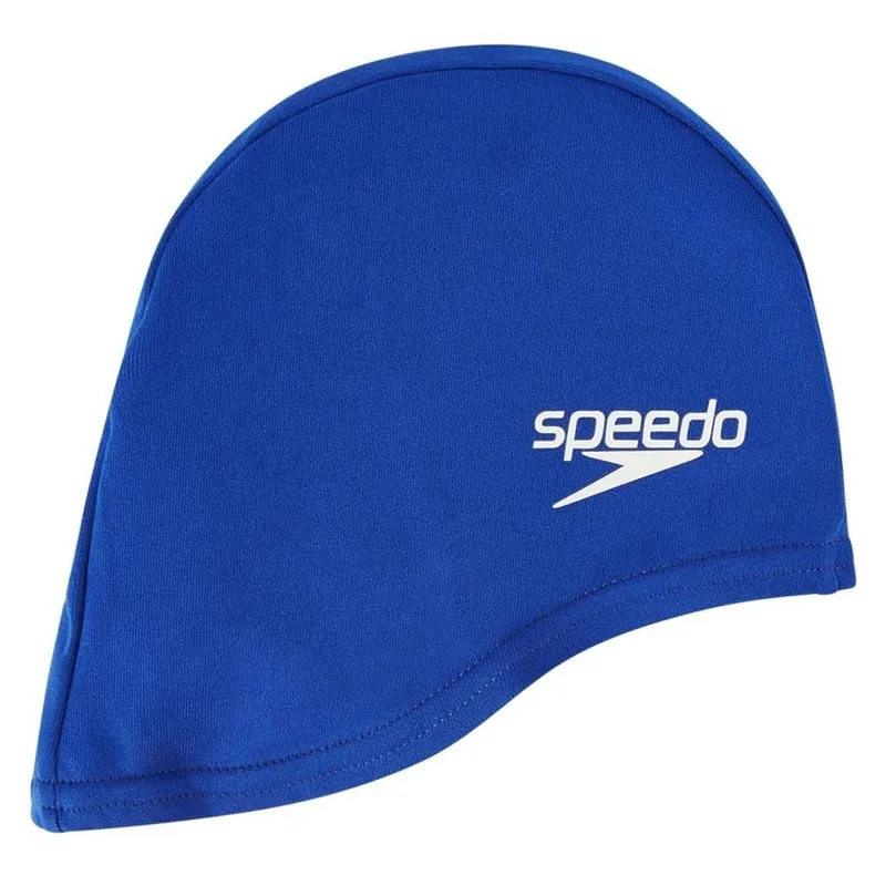 Speedo Junior Polyester Swim Cap Blue
