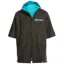 Dryrobe Advance Short Sleeve Change Robe in Medium - Black/Blue