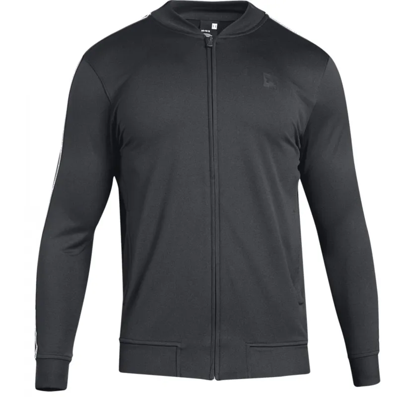 Under Armour Tricot taping jacket in black