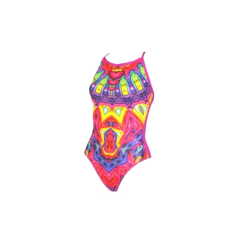 Maru Jewel Thief Pacer Vision Back Swimsuit in Size 28 - Multi/Pink-1