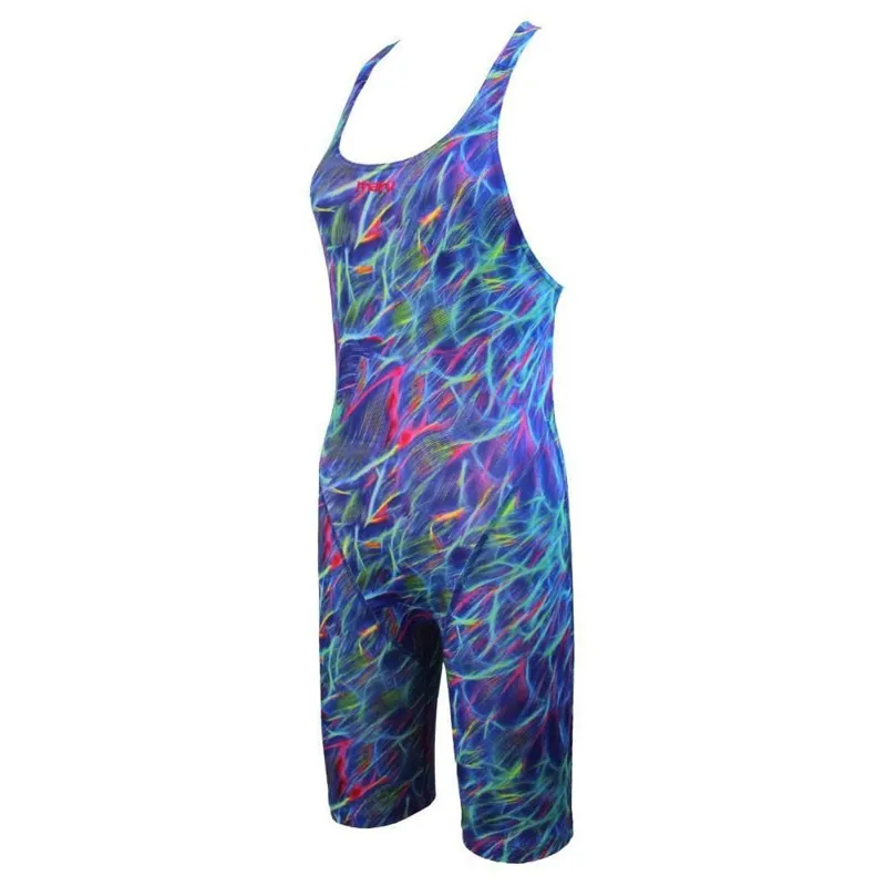 Maru Aquarius Pacer Legsuit  - Blue/Pink-3