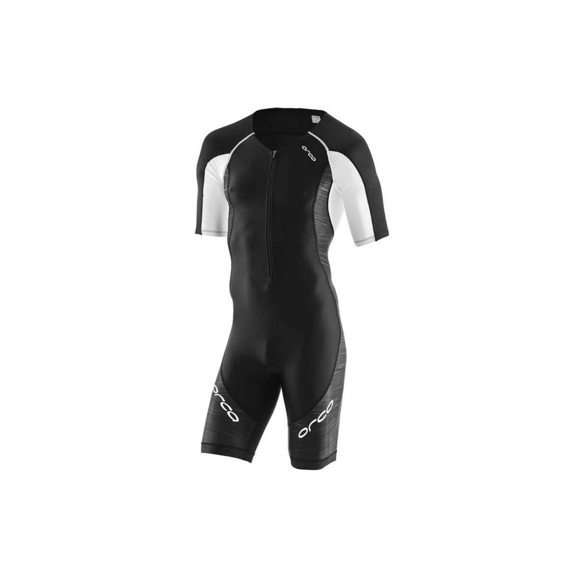 ORCA Men's Core Short Sleeve Tri Race Suit Black/ White