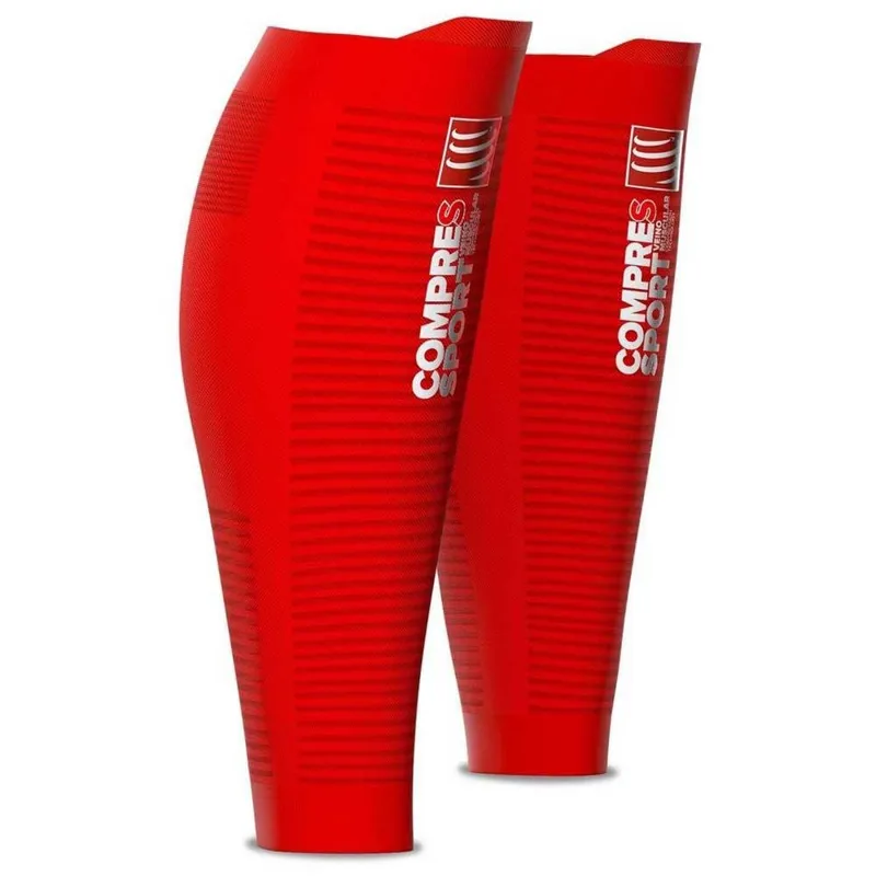 Compressport R2v2 Oxygen Calf Sleeves in Size T1 - Red