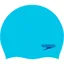 Speedo Junior Plain Moulded Silicone Cap Blue/Blue
