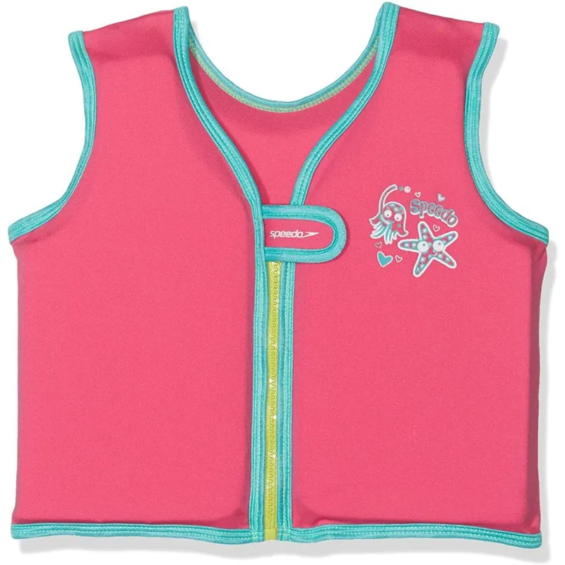 Speedo Sea Squad Vest - Pink/Aqua-1