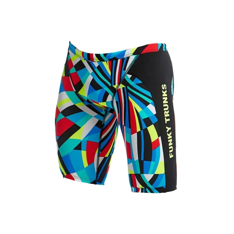 Funky Trunks Boy's Training Jammer - Block Chain 24