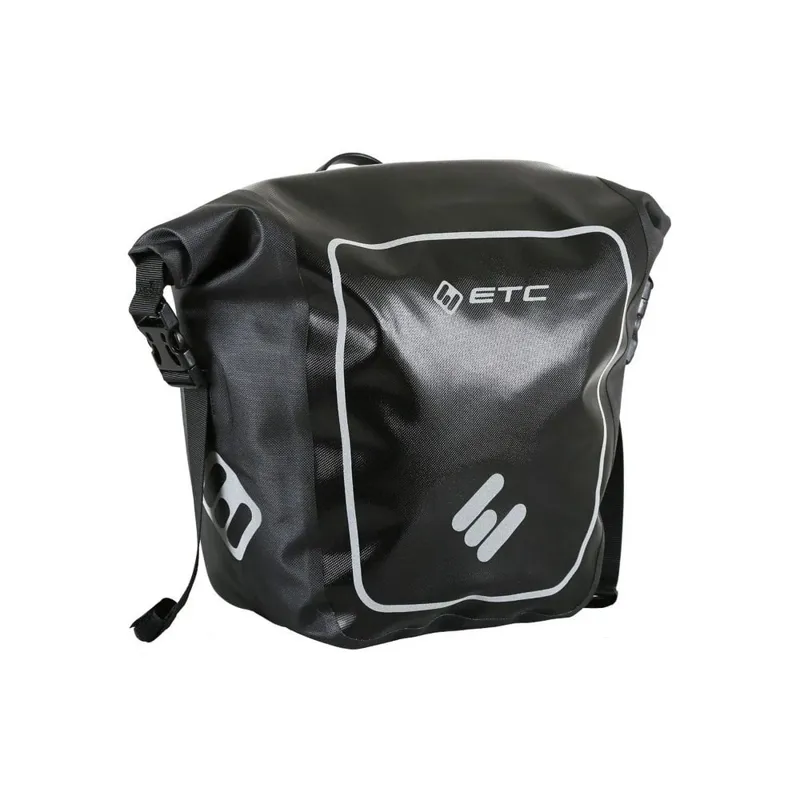 ETC Arid Waterproof Roll Top Pannier in Black-1