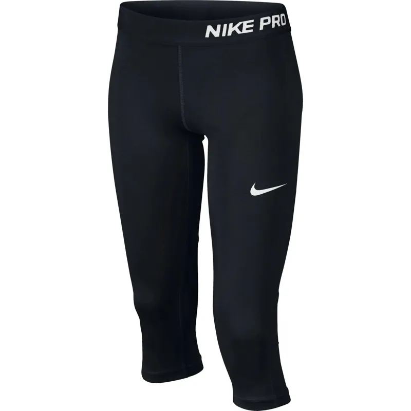 Nike Girls Pro Capri Tights Black XL