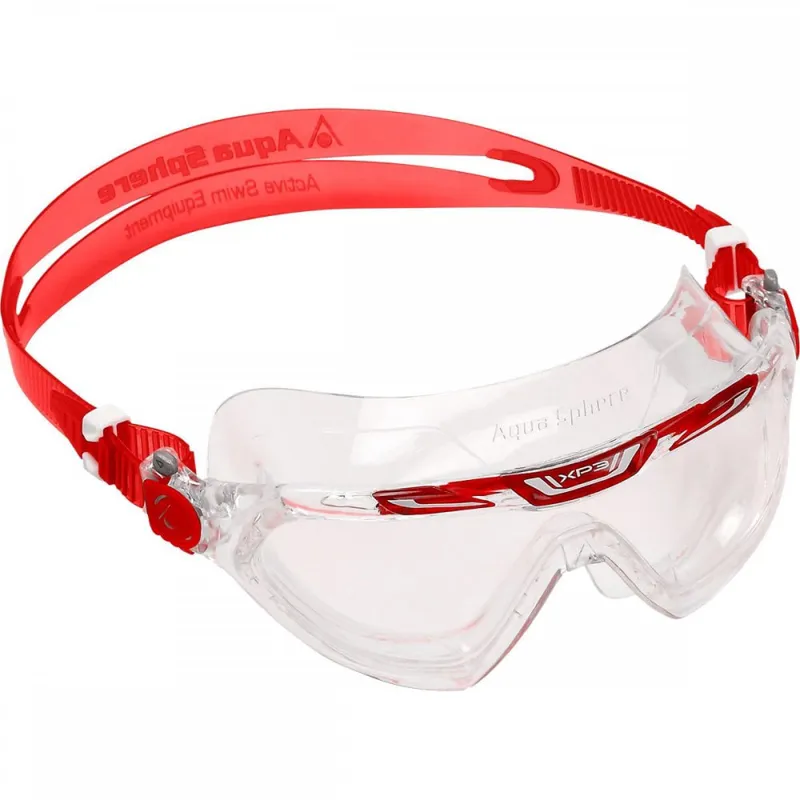 Aquasphere Vista XP Clear Lens Swim Goggles - Red