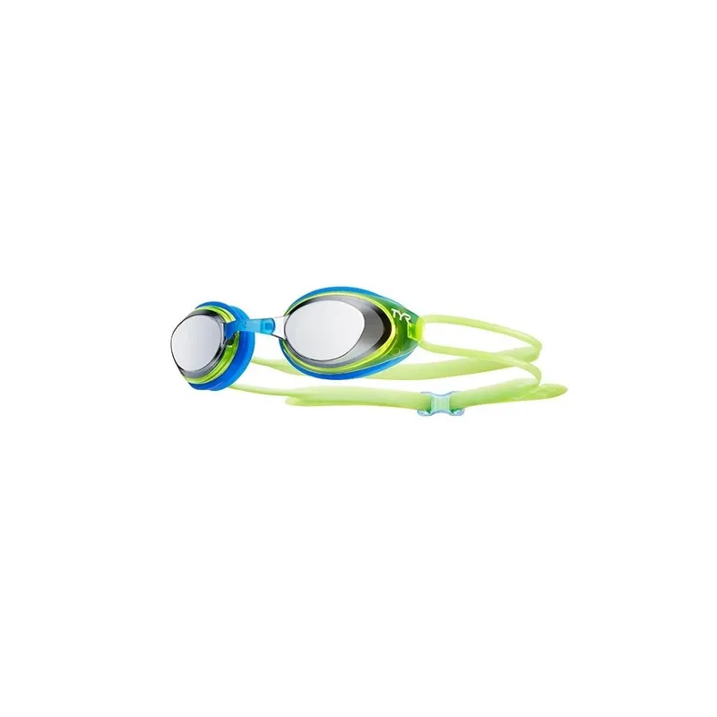  TYR Blackhawk Racing Mirrored Jr Goggles - Silver/Yellow