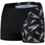 Speedo Men's Allover Digital V-Cut Aquashort - Black/White