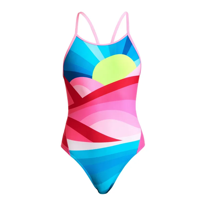 Funkita Girls Diamond Back Swimsuit - Summit Sunset -4
