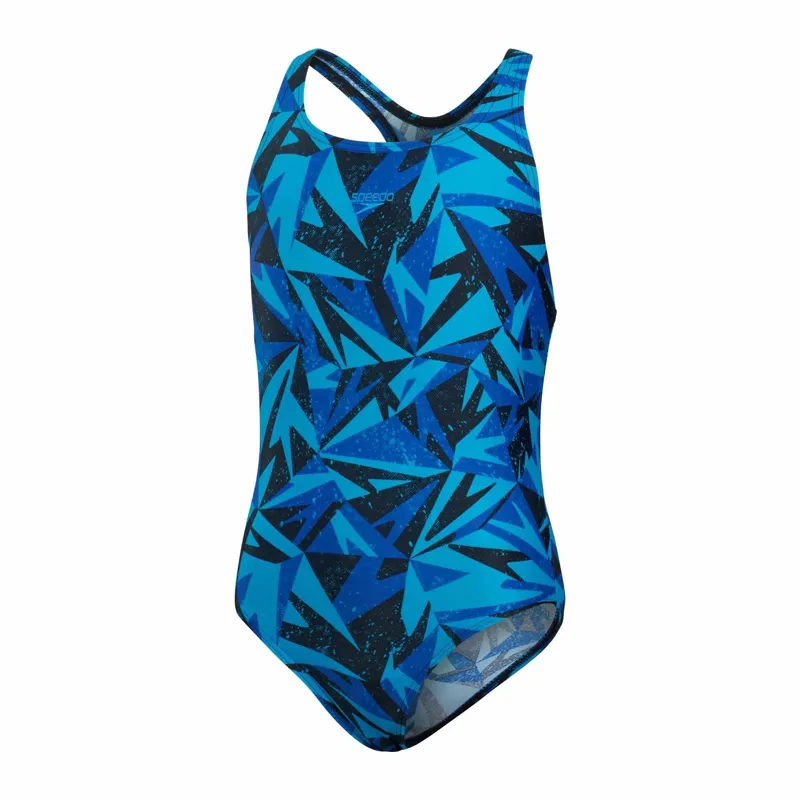 Speedo Girl's Hyperboom Logo Medalist - Blue