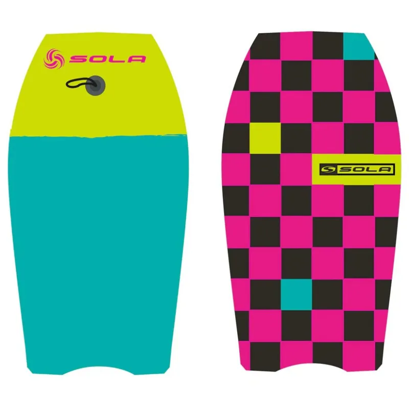 Sola 37inch Revolver Bodyboard Blue/Lime/Pink