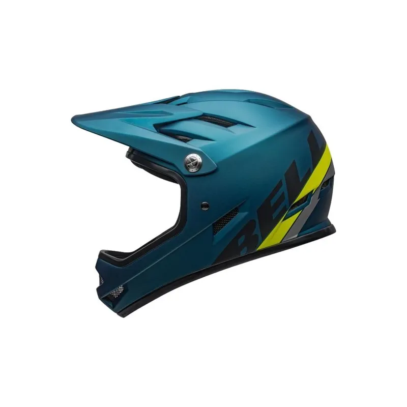 Bell Sanction Mtb Full Face Helmet 2020: Agility Matte Blue/Hi-Viz L 58- 60cm AGILITY BLUE/H l 58-60cm-1