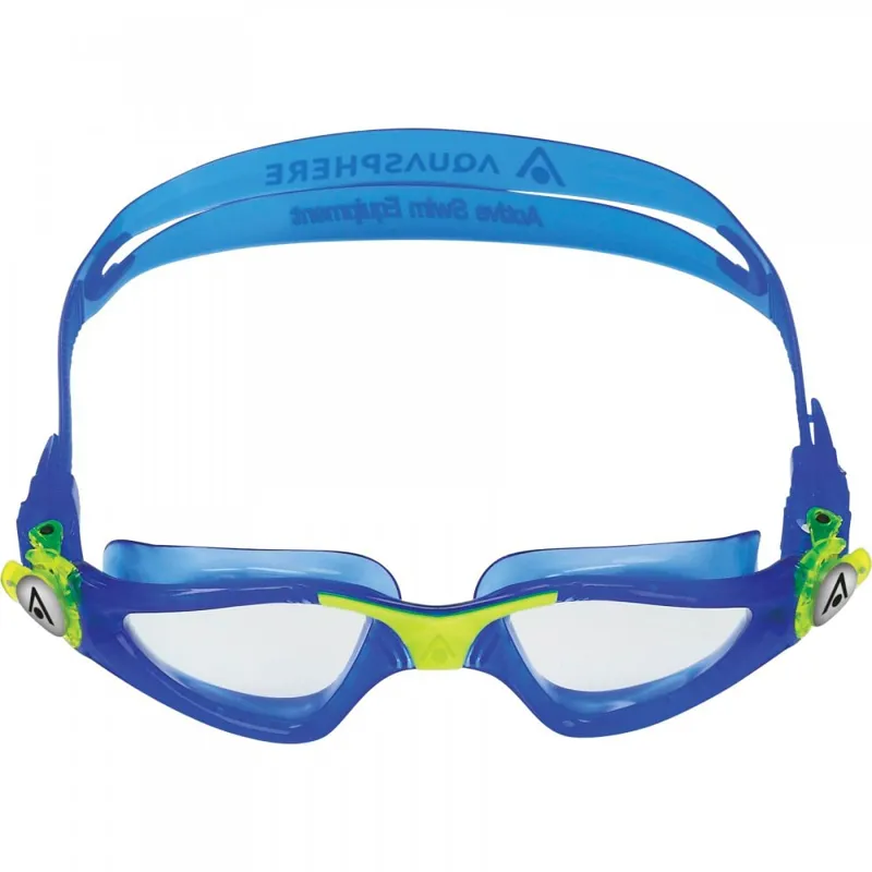 Aquasphere Kayenne  Clear Lens Junior Goggles - Blue/ Yellow