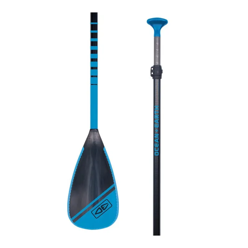 Ocean and Earth Fibreglass Shaft Plastic/Rubber Edge Blade SUP Paddle