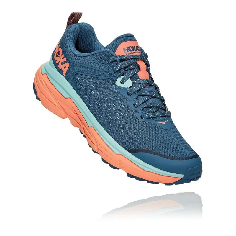 Hoka Women's Challenger ATR 6 Teal/Cantaloupe UK 8
