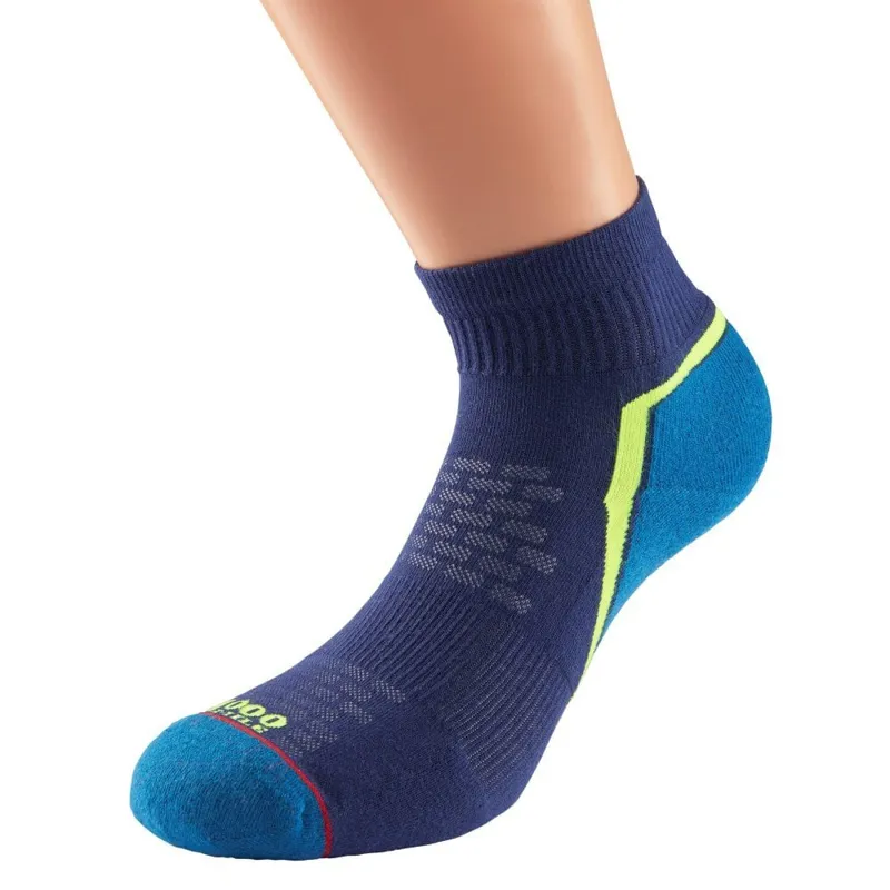 1000 Mile: Men's Active Quarter Sock - Navy/Teal