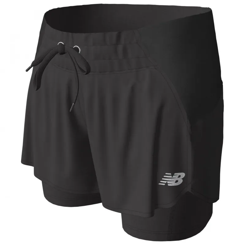 New Balance Women's Impact Run 2in1 Short Black